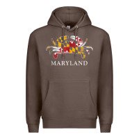 Coffee retro maryland crab state flag vintage travel tank top Premium Hoodie - linhVisuals