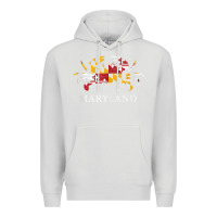 Dove Grey retro maryland crab state flag vintage travel tank top Premium Hoodie - linhVisuals