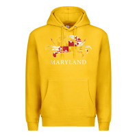 Lemon retro maryland crab state flag vintage travel tank top Premium Hoodie - linhVisuals