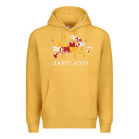 Mustard retro maryland crab state flag vintage travel tank top Premium Hoodie - linhVisuals