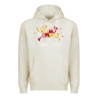 Oatmeal Heather retro maryland crab state flag vintage travel tank top Premium Hoodie - linhVisuals