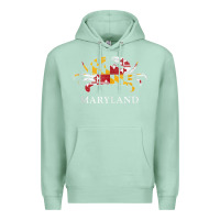 Seafoam retro maryland crab state flag vintage travel tank top Premium Hoodie - linhVisuals