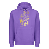 Purple will you still need me when i'm 64 birthday for wife 64 love premium t Premium Hoodie - linhVisuals