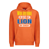 Carrot wolverine on saturday lion on sunday fans detroit vintage pullover hoo Premium Hoodie - linhVisuals