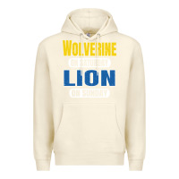 Sandshell wolverine on saturday lion on sunday fans detroit vintage pullover hoo Premium Hoodie - linhVisuals