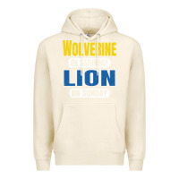 Tofu wolverine on saturday lion on sunday fans detroit vintage pullover hoo Premium Hoodie - linhVisuals