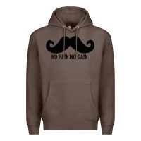 Coffee MUSTACHE Premium Hoodie - linhVisuals