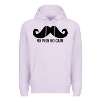 Lilac MUSTACHE Premium Hoodie - linhVisuals