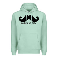 Seafoam MUSTACHE Premium Hoodie - linhVisuals