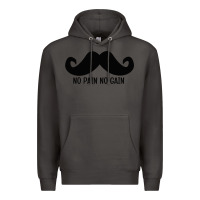 Smoke MUSTACHE Premium Hoodie - linhVisuals