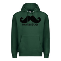 Sports Green MUSTACHE Premium Hoodie - linhVisuals
