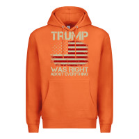Carrot vintage usa american flag trump was right about everything pullover ho Premium Hoodie - linhVisuals