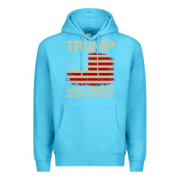 Ocean Blue vintage usa american flag trump was right about everything pullover ho Premium Hoodie - linhVisuals