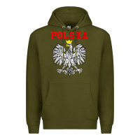 Army Green polska poland eagle poland heritage polish pride roots tank top Premium Hoodie - linhVisuals