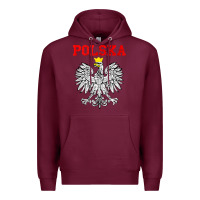 Burgundy polska poland eagle poland heritage polish pride roots tank top Premium Hoodie - linhVisuals