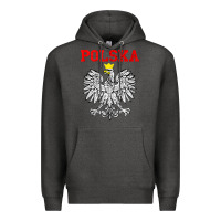 Charcoal Heather polska poland eagle poland heritage polish pride roots tank top Premium Hoodie - linhVisuals