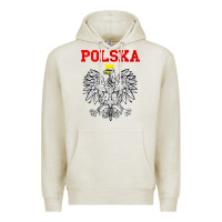 Oatmeal Heather polska poland eagle poland heritage polish pride roots tank top Premium Hoodie - linhVisuals