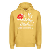 Antique Gold womens it's my birthday bitches! funny drunk party birthday girls v ne Premium Hoodie - linhVisuals