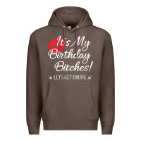 Coffee womens it's my birthday bitches! funny drunk party birthday girls v ne Premium Hoodie - linhVisuals