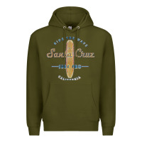 Army Green santa cruz, ca vintage surfers tshirt Premium Hoodie - linhVisuals