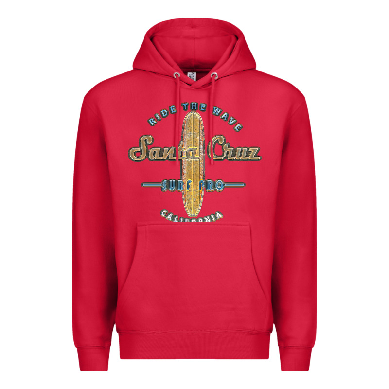 Santa Cruz, Ca Vintage Surfers Tshirt Premium Hoodie by linhVisuals | Teevron
