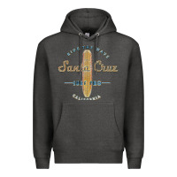 Charcoal Heather santa cruz, ca vintage surfers tshirt Premium Hoodie - linhVisuals