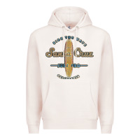 Pale Pink santa cruz, ca vintage surfers tshirt Premium Hoodie - linhVisuals