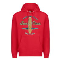 Red santa cruz, ca vintage surfers tshirt Premium Hoodie - linhVisuals