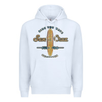 White santa cruz, ca vintage surfers tshirt Premium Hoodie - linhVisuals