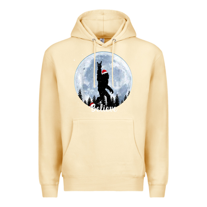 Santa Bigfoot Christmas Rock Funny Sasquatch Believe Xmas T Shirt Premium Hoodie by linhVisuals | Teevron