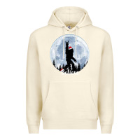 Sandshell santa bigfoot christmas rock funny sasquatch believe xmas t shirt Premium Hoodie - linhVisuals
