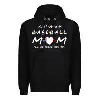Black baseball coach crazy mom baseball Premium Hoodie - linhVisuals