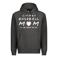 Charcoal Heather baseball coach crazy mom baseball Premium Hoodie - linhVisuals