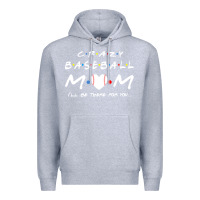 Heather Grey baseball coach crazy mom baseball Premium Hoodie - linhVisuals