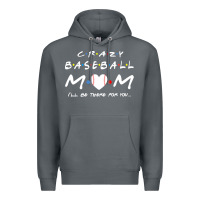 Rock baseball coach crazy mom baseball Premium Hoodie - linhVisuals