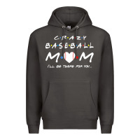 Smoke baseball coach crazy mom baseball Premium Hoodie - linhVisuals