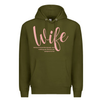 Army Green wife collection t shirt Premium Hoodie - linhVisuals