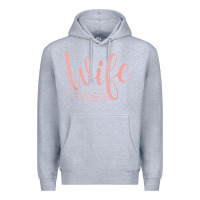 Heather Grey wife collection t shirt Premium Hoodie - linhVisuals