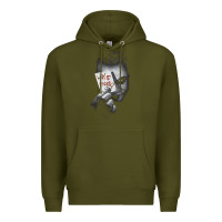 Army Green us dc dark knight photo why so serious 01 black h pullover hoodie Premium Hoodie - linhVisuals