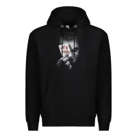 Black us dc dark knight photo why so serious 01 black h pullover hoodie Premium Hoodie - linhVisuals