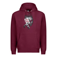 Burgundy us dc dark knight photo why so serious 01 black h pullover hoodie Premium Hoodie - linhVisuals