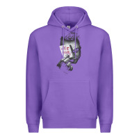 Purple us dc dark knight photo why so serious 01 black h pullover hoodie Premium Hoodie - linhVisuals