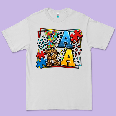 Autism Leopard Frame Para Premium Tee Designed By Lillyallendesigns