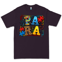 Plum autism leopard frame para Premium Tee - LillyAllenDesigns