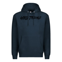 Navy good trouble Premium Hoodie - linhVisuals
