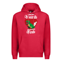 Cardinal stealing hearts and blasting farts valentine's day t shirt Premium Hoodie - linhVisuals