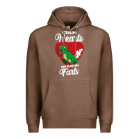 Chestnut stealing hearts and blasting farts valentine's day t shirt Premium Hoodie - linhVisuals