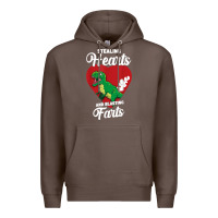 Coffee stealing hearts and blasting farts valentine's day t shirt Premium Hoodie - linhVisuals