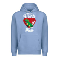 Colony Blue stealing hearts and blasting farts valentine's day t shirt Premium Hoodie - linhVisuals