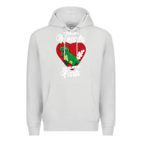 Dove Grey stealing hearts and blasting farts valentine's day t shirt Premium Hoodie - linhVisuals
